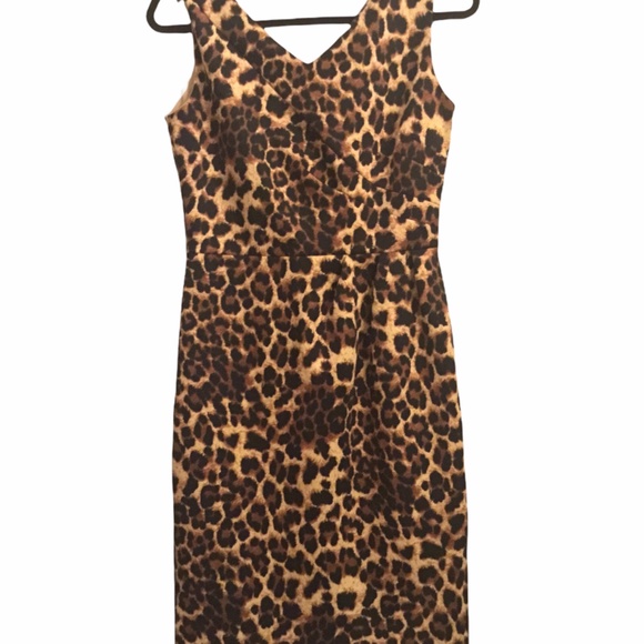 Isabella DeMarco Tahari Levine Leopard Print Dress - Picture 6 of 8